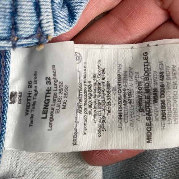 G-Star Midge Saddle Mid Rise Bootleg Jeans - Picture 4 of 4